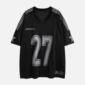 Concert Outfit Oversized NO. 27 Sports Jersey T-Shirt