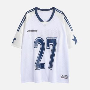 Concert Outfit Oversized NO. 27 Sports Jersey T-Shirt