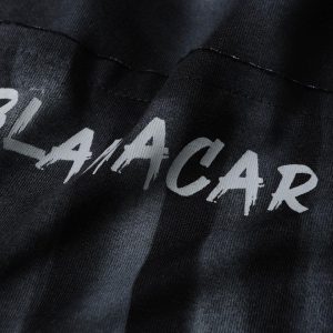 Concert Outfit Oversized Tie-Dye Embroidered Letter T-Shirt