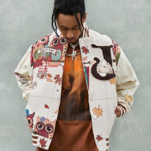 Concert Outfit Owl Patch Embroidered Baseball Jersey