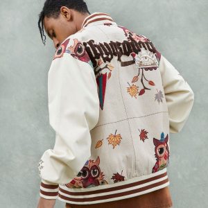 Concert Outfit Owl Patch Embroidered Baseball Jersey