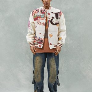 Concert Outfit Owl Patch Embroidered Baseball Jersey