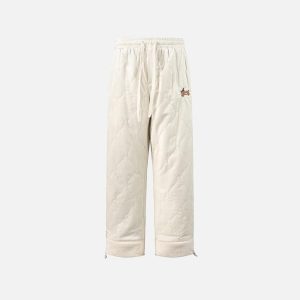 Concert Outfit Paneled Padded Sweatpants