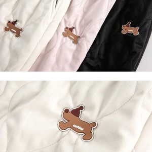 Concert Outfit Paneled Padded Sweatpants