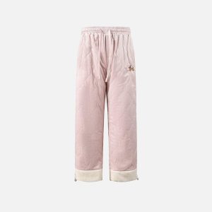 Concert Outfit Paneled Padded Sweatpants