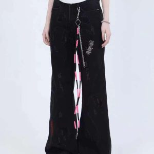 Concert Outfit Pant Leg Openings Jeans