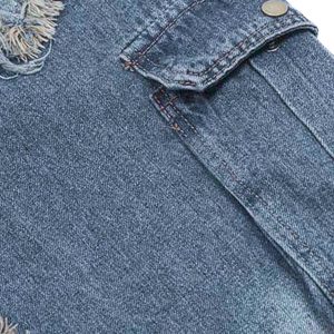 Concert Outfit Patch Embroidered Straight-Leg Jeans