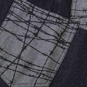 Concert Outfit Patch Pocket Baggy Jeans