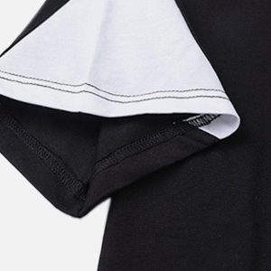 Concert Outfit Patchwork Color Blocking Tee