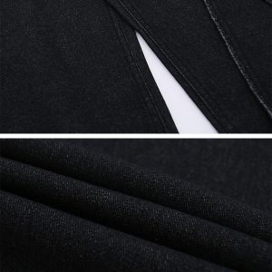 Concert Outfit Patchwork Folds Loose Jeans