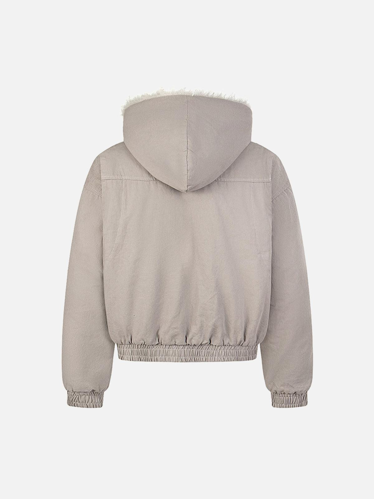 Concert Outfit Patchwork Fur Hooded Quilted Jacket Concert Outfit Patchwork Fur Hooded Quilted Jacket