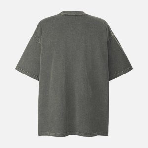 Concert Outfit Patchwork Graphic Print Oversized Tee