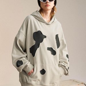 Concert Outfit Patchwork Hoodie