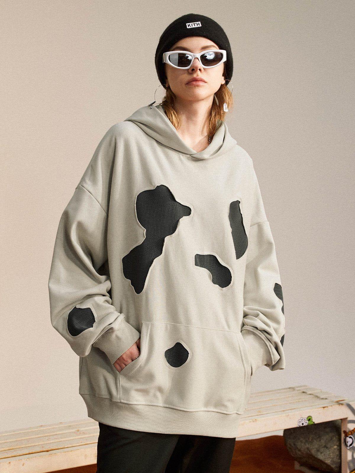 Concert Outfit Patchwork Hoodie Concert Outfit Patchwork Hoodie