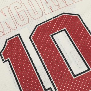 Concert Outfit Patchwork Mesh letter Print Jersey T-Shirt