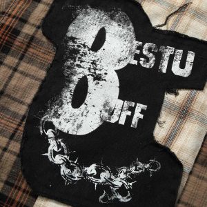 Concert Outfit Patchwork Plaid Short-Sleeve Shirt