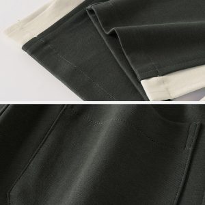 Concert Outfit Patchwork Split Pants