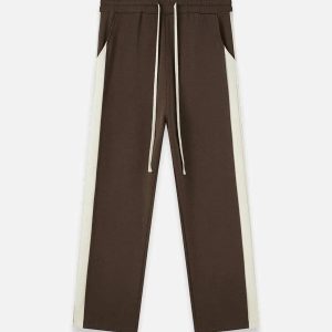 Concert Outfit Patchwork Split Pants