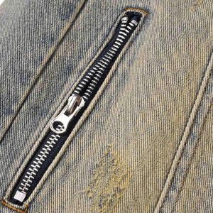 Concert Outfit Patchwork Stressed Jeans