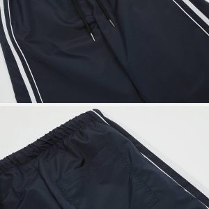 Concert Outfit Patchwork Tapered Leg Sweatpants