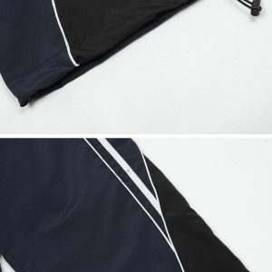 Concert Outfit Patchwork Tapered Leg Sweatpants