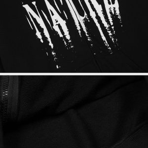 Concert Outfit Peace And Love Foam Print Cardigan Hoodie