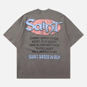 Concert Outfit Pencil Detail Skull Street Rap T-Shirt