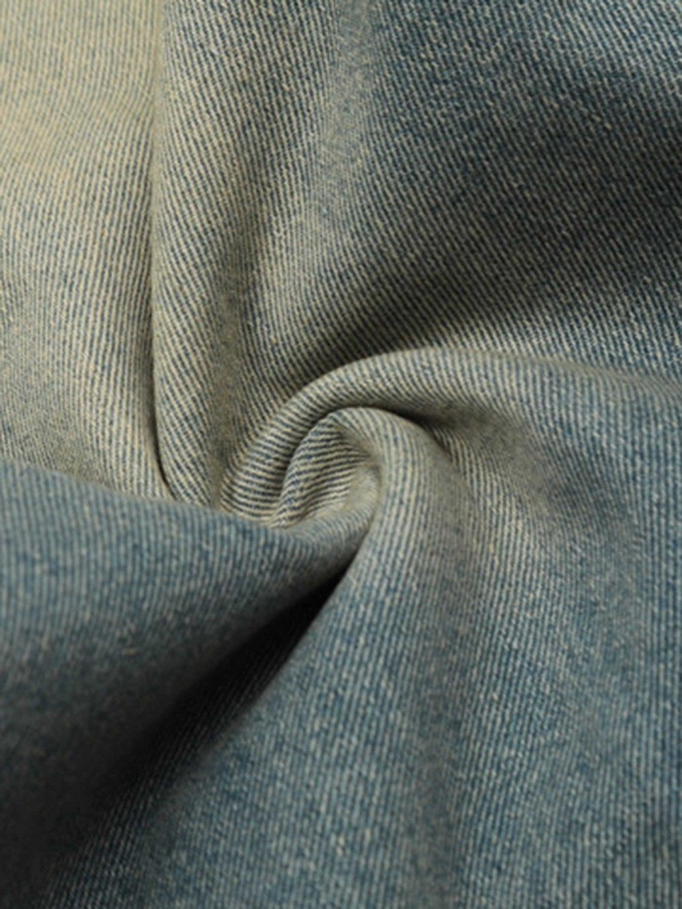 Concert Outfit Pentagram Embroidered Loose Jeans Concert Outfit Pentagram Embroidered Loose Jeans