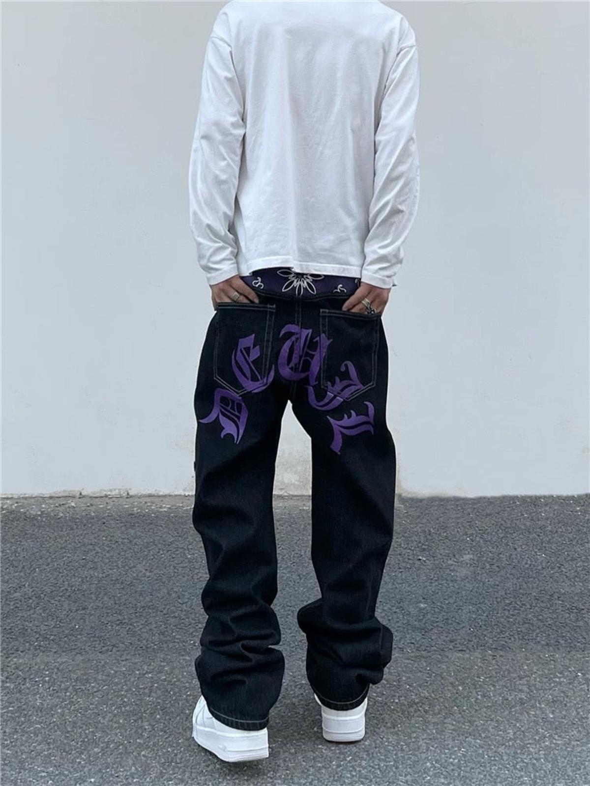 Concert Outfit Petal Letter Straight Jeans Concert Outfit Petal Letter Straight Jeans