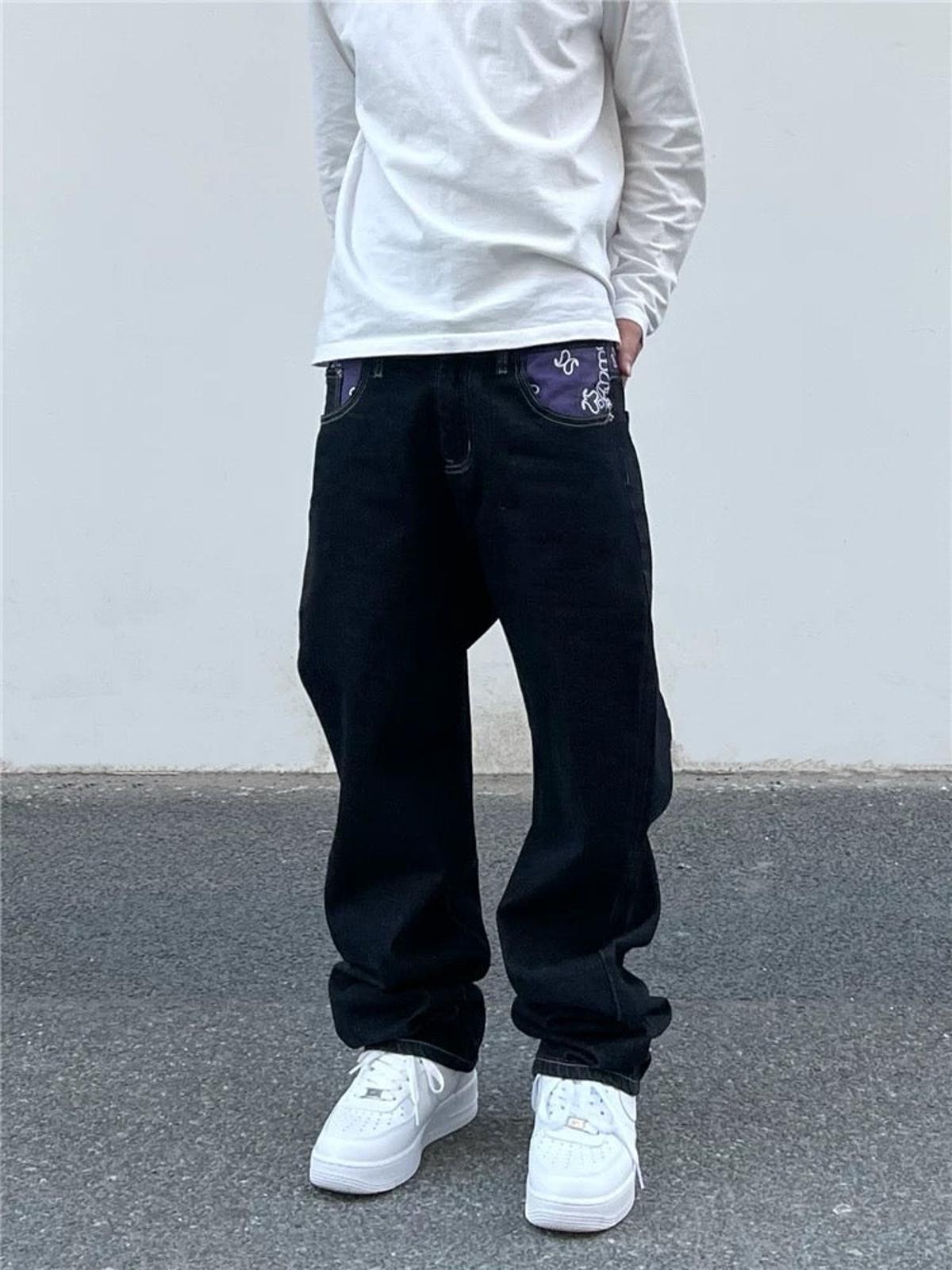 Concert Outfit Petal Letter Straight Jeans Concert Outfit Petal Letter Straight Jeans