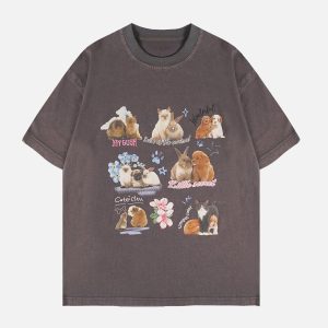 Concert Outfit Pets Print Tee