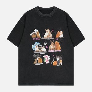 Concert Outfit Pets Print Tee