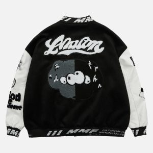 Concert Outfit Pink Terry Patch Embroidered Hip Hop Baseball Jersey