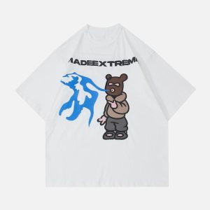 Concert Outfit Pistol Bear Graphic Tee