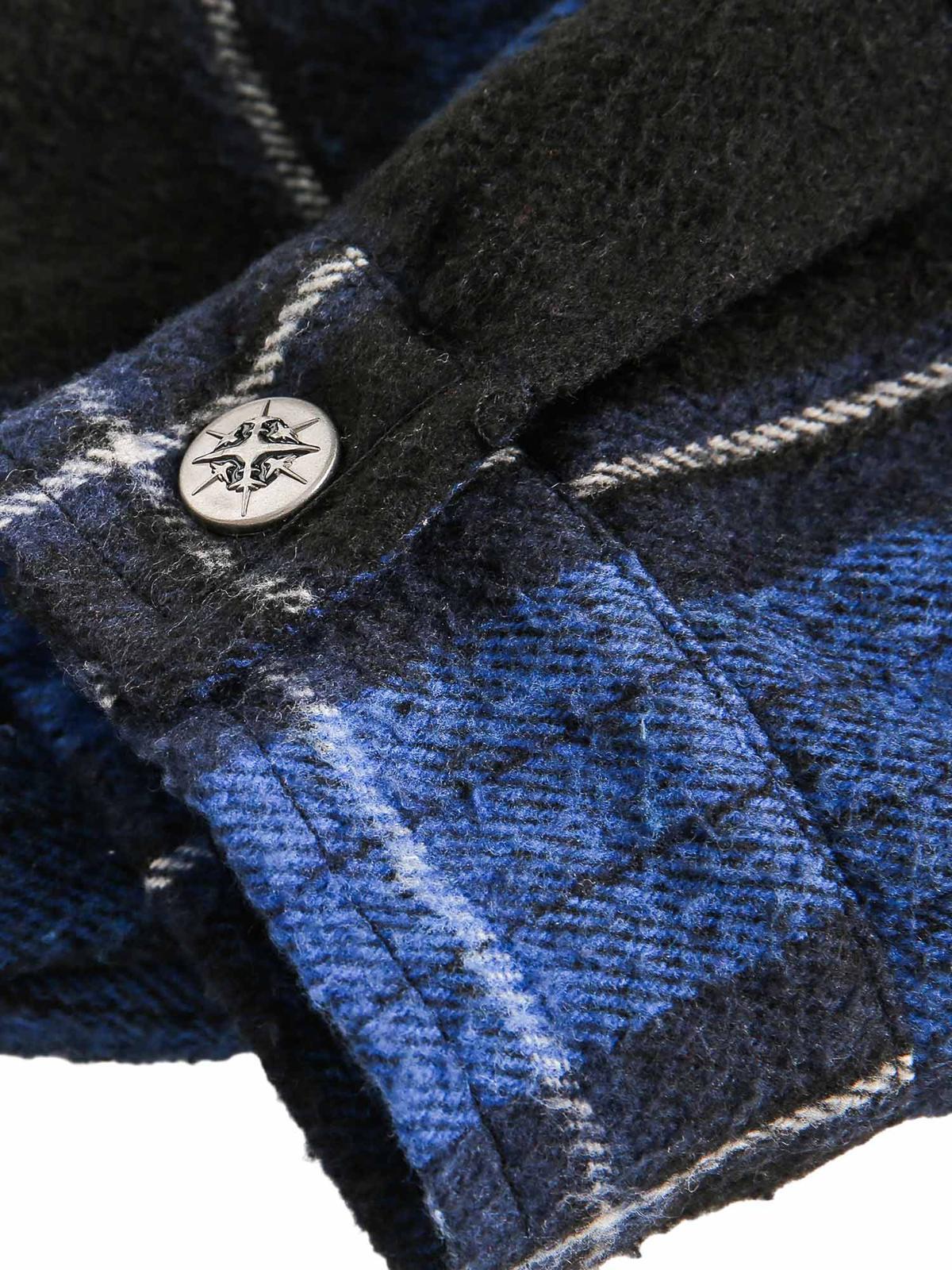 Concert Outfit Plaid Brushed Cardigan Hooded Shirt Concert Outfit Plaid Brushed Cardigan Hooded Shirt