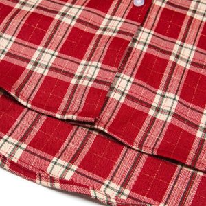 Concert Outfit Plaid Long Sleeve Shirt