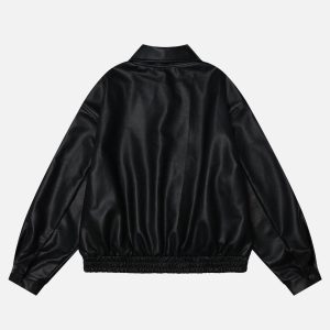 Concert Outfit Plaid Reversible Leather Jacket