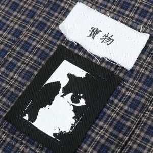 Concert Outfit Plaid Short Sleeve Polo Shirt