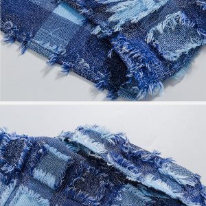 Concert Outfit PLAID Splicing Short Sleeve Shirt