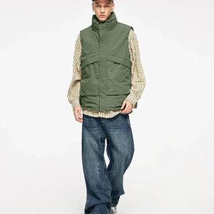 Concert Outfit Plain Windproof Vest
