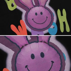 Concert Outfit Playful Bunny Pop Art Tee