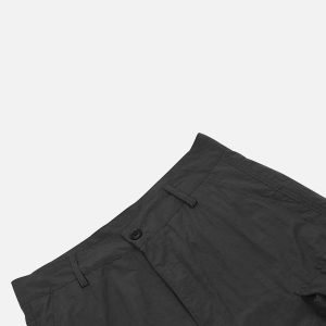 Concert Outfit Pleated Bandage Drawstring Cargo Pants