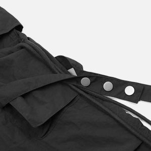 Concert Outfit Pleated Bandage Drawstring Cargo Pants