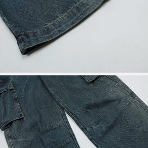 Concert Outfit Pleated Pockets Jeans