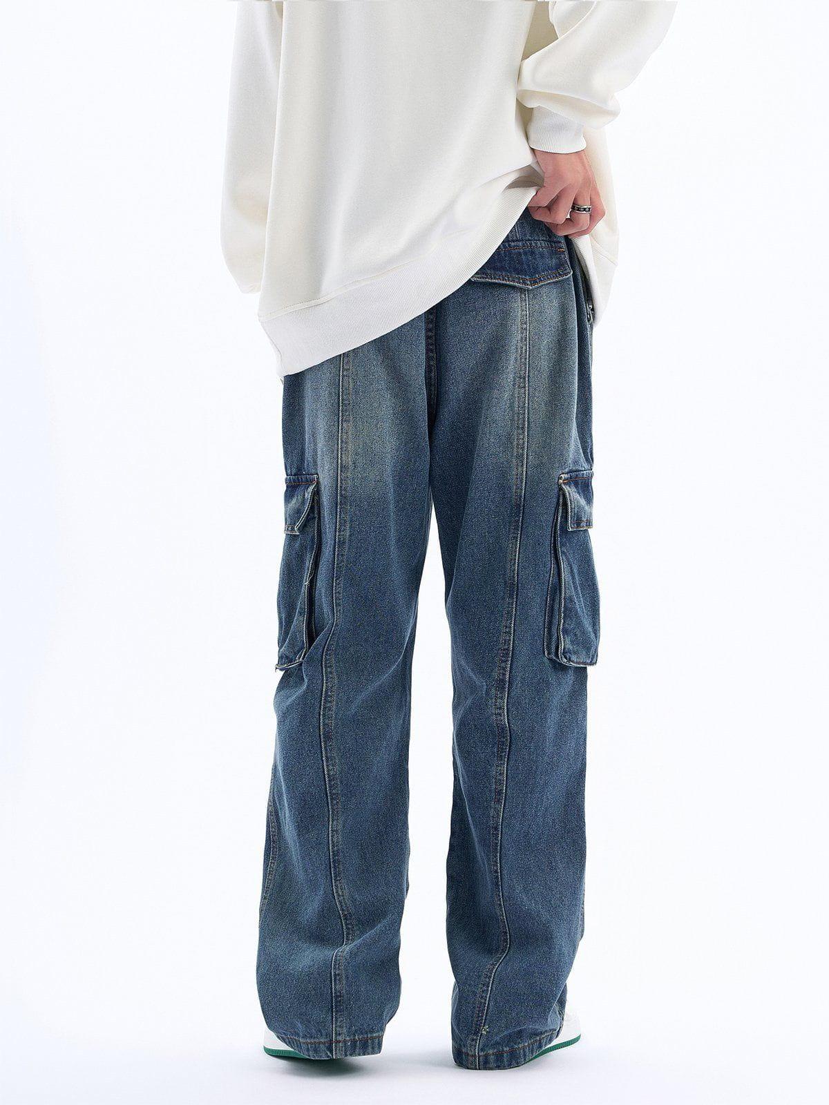 Concert Outfit Pleats Multi-Pocket Jeans Concert Outfit Pleats Multi-Pocket Jeans