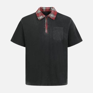 Concert Outfit Pliad Lapel Cleanfit Polo T-Shirt