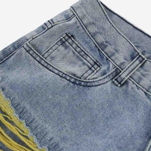 Concert Outfit Plum Embroidery Jeans