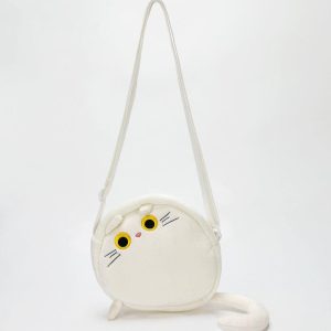 Concert Outfit Plush Cat Crossbody Bag