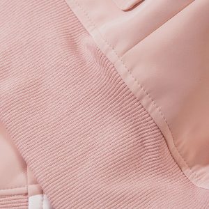 Concert Outfit Plush Collar Suede Faux Leather Jacket