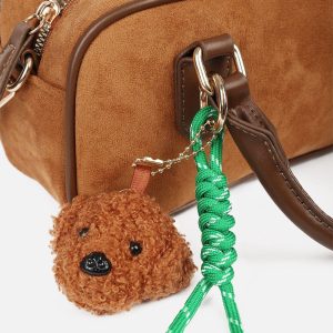 Concert Outfit Plush Dog Suede Bag